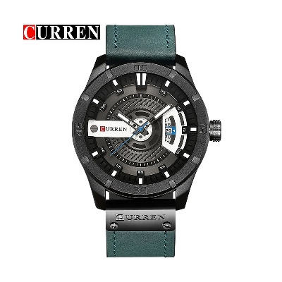 Picture of Curren 8301 - Blue Leather Analog Watch for Men
