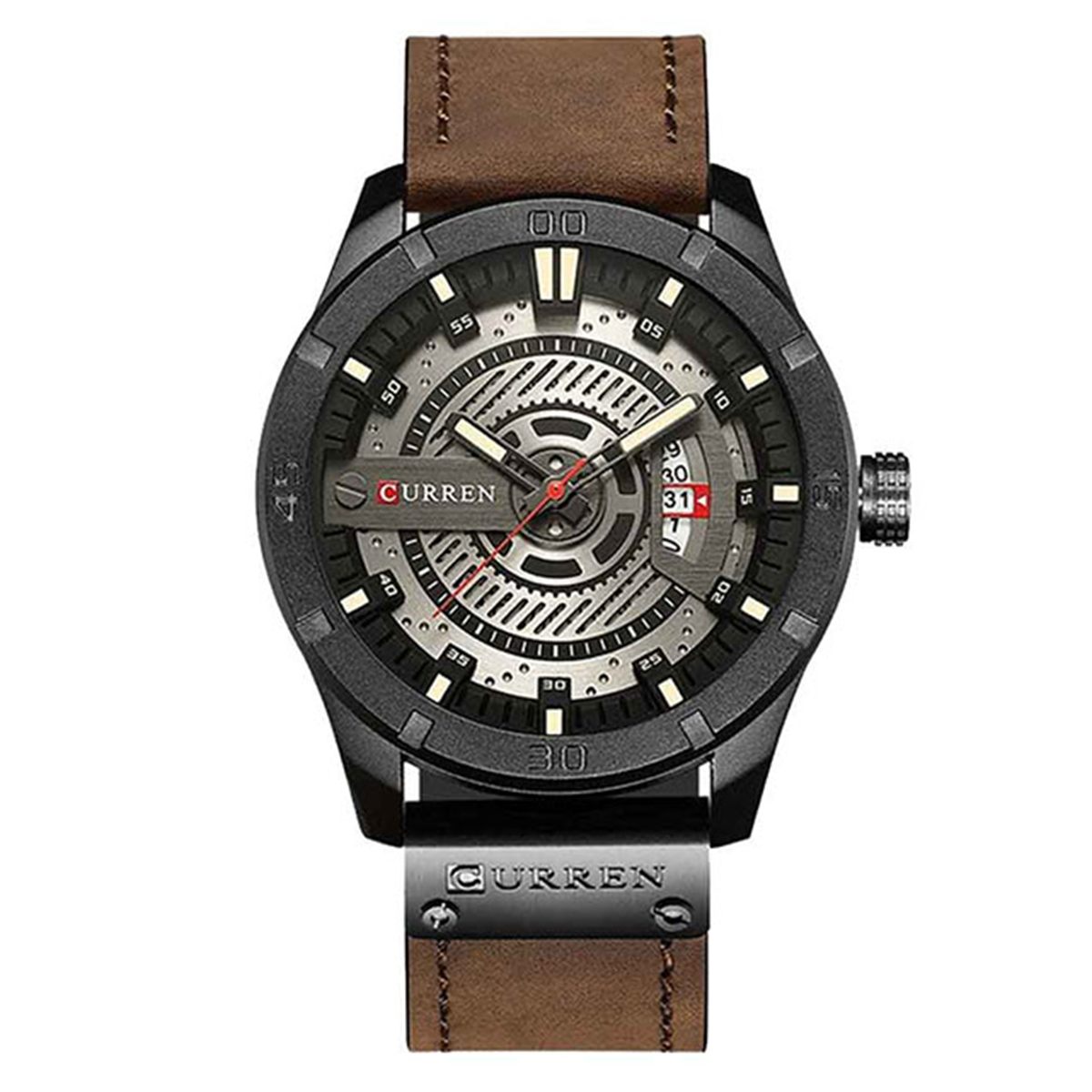 Picture of Curren 8301 - Chocolate Leather Analog Watch for Men
