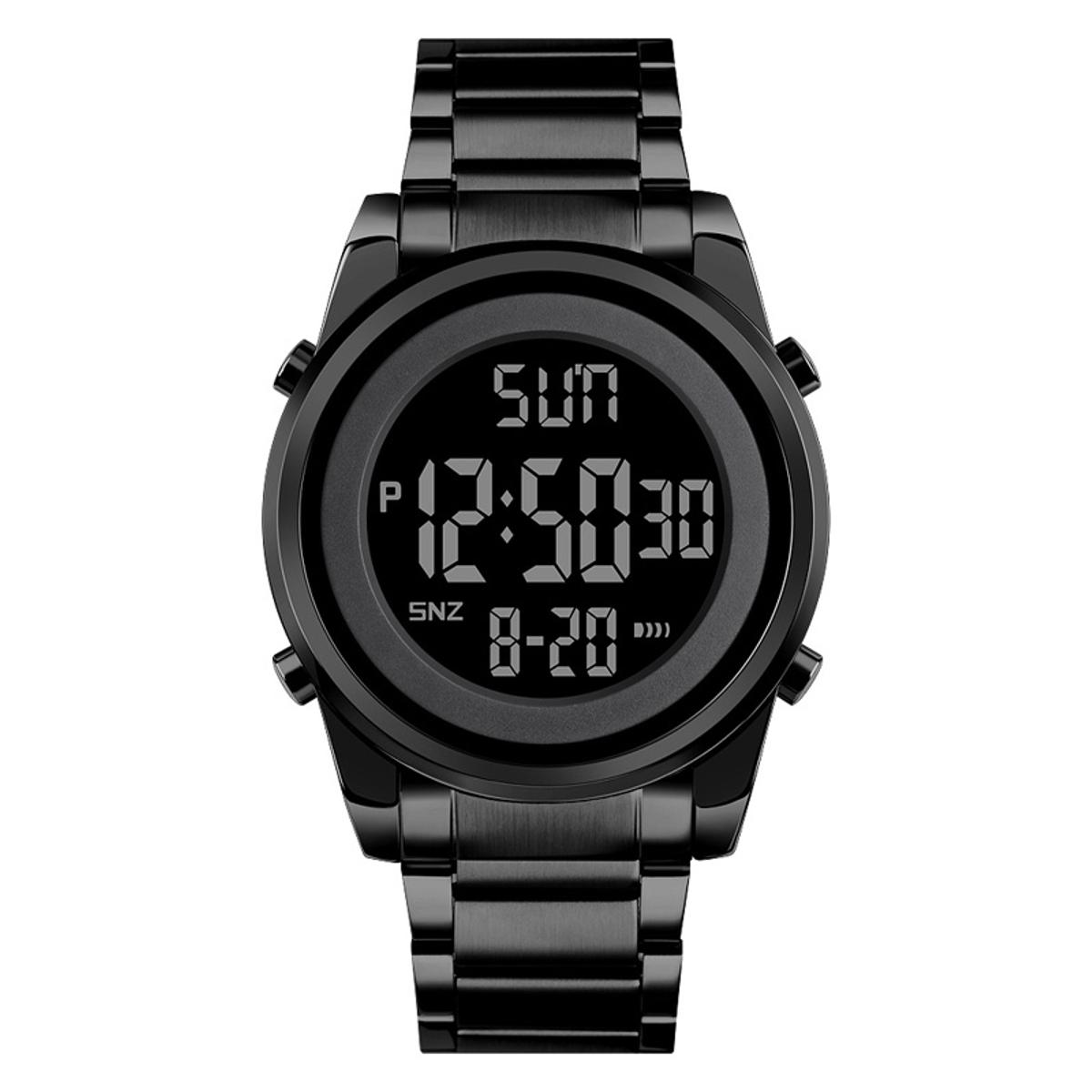Picture of SKMEI SK1611 Black Stainless Steel Digital Watch For Unisex - Black