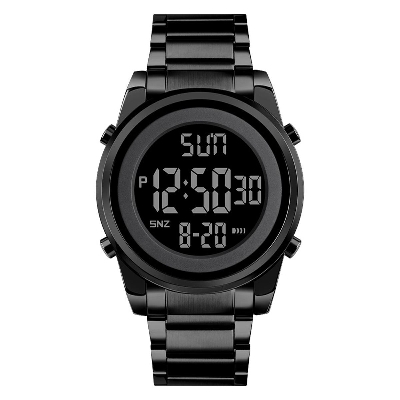 Picture of SKMEI SK1611 Black Stainless Steel Digital Watch For Unisex - Black