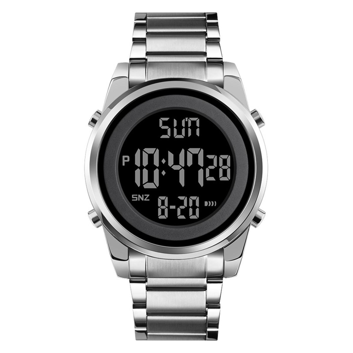 Picture of SKMEI 1611 Silver Stainless Steel Digital Watch For Unisex - Silver