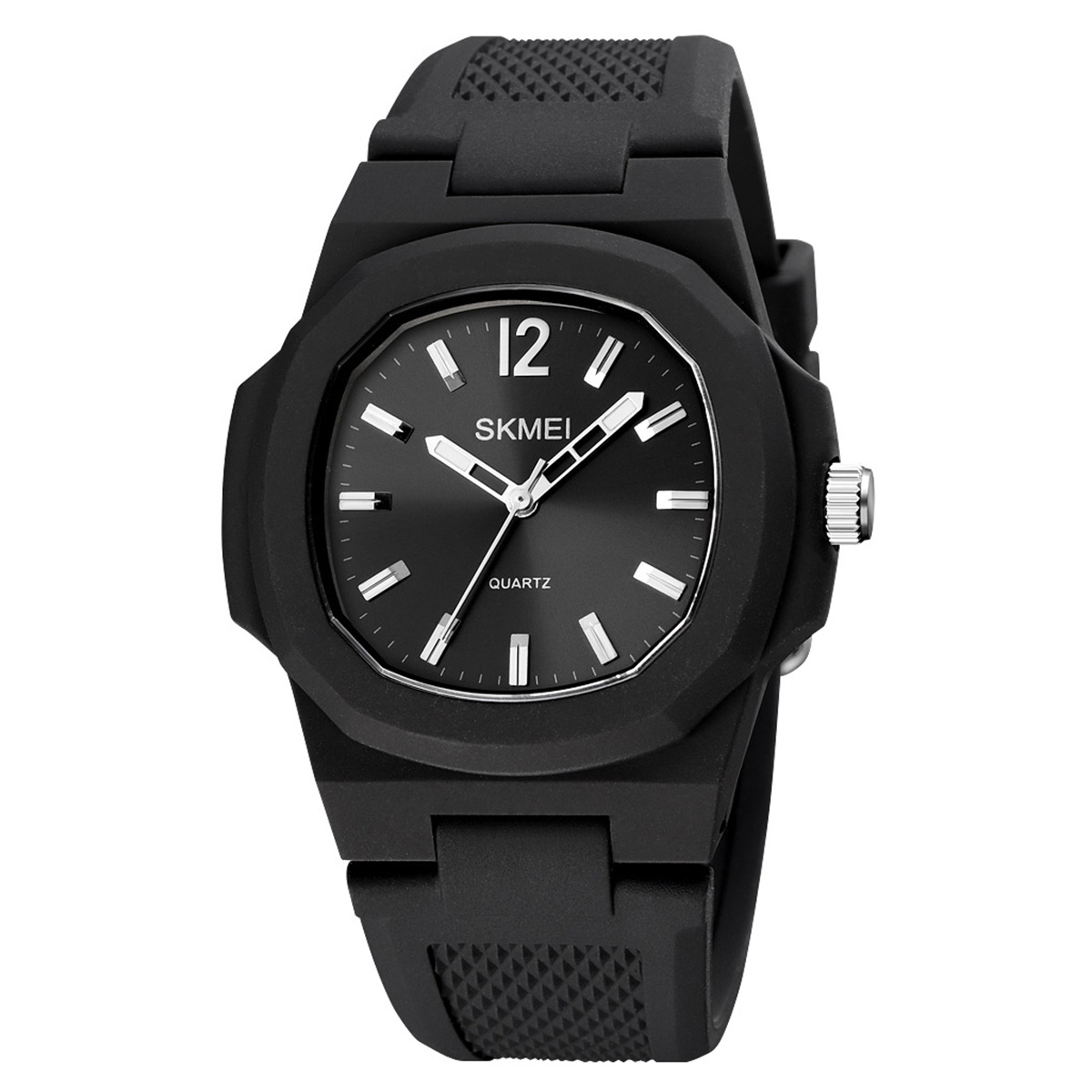 Picture of SKMEI 1717 Black PU Analog Watch For Unisex - Available Color in Black and Silver & Black