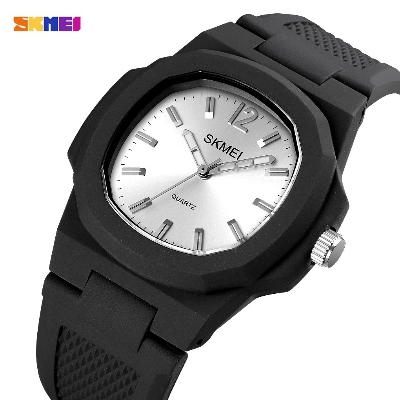 Picture of SKMEI 1717 Black PU Analog Watch For Unisex - Available Color in Black and Silver & Black