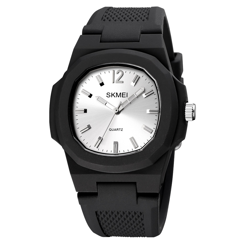 Picture of SKMEI 1717 Black PU Analog Watch For Unisex - Available Color in Black and Silver & Black