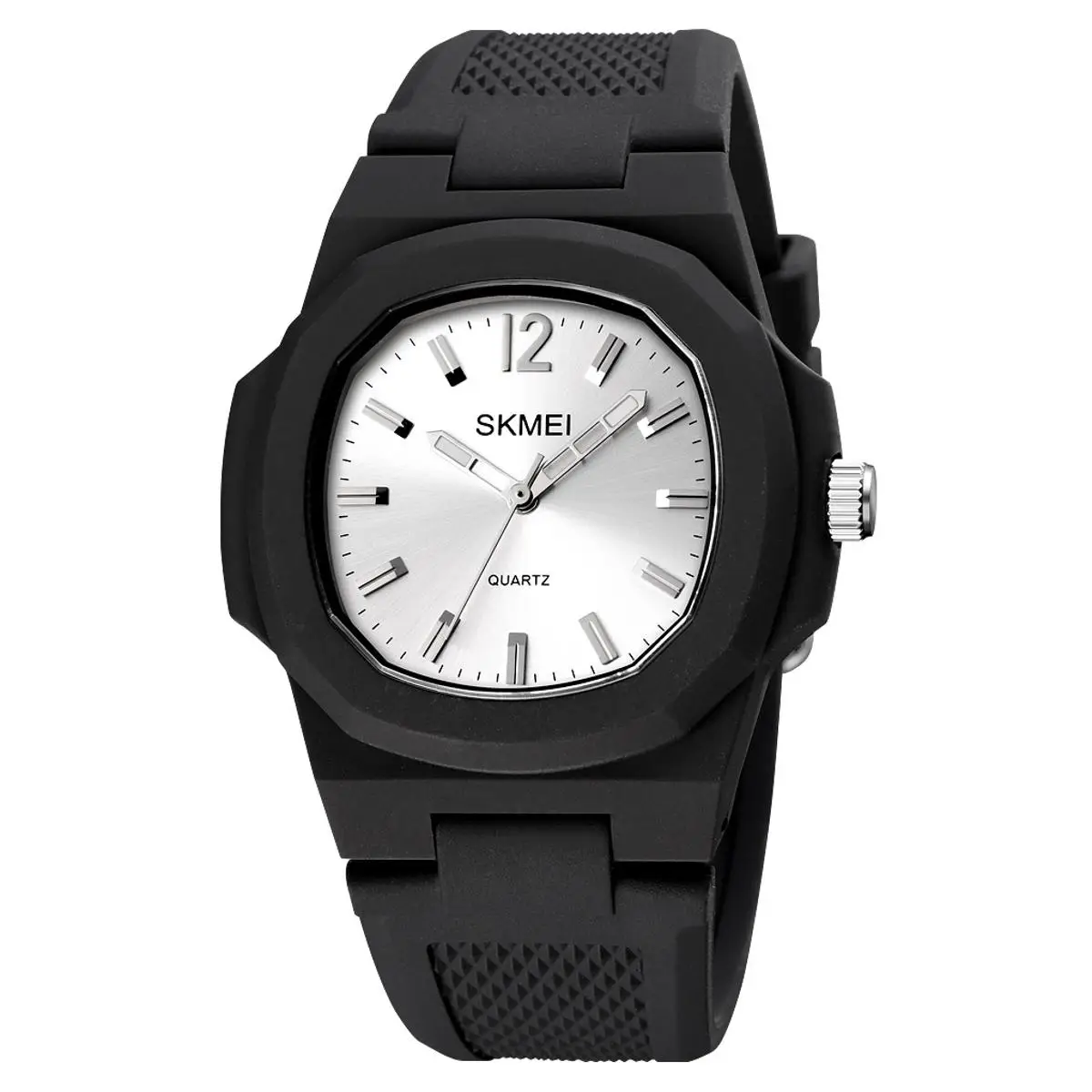 Picture of SKMEI 1717 Black PU Analog Watch For Unisex - Silver & Black