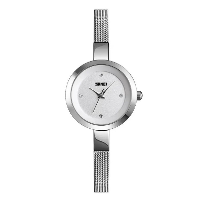 Picture of SKMEI 1390 Stainless Steel Analog Watch For Women - White & Silver