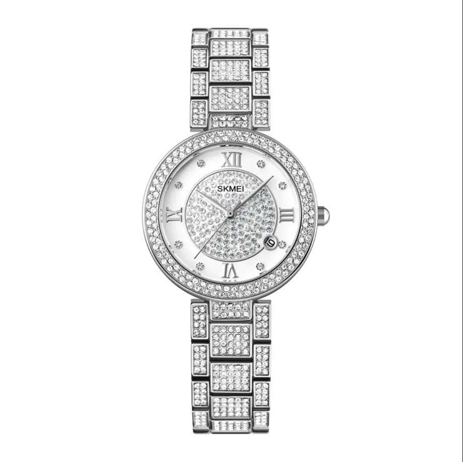 Picture of SKMEI SK1739L Silver Stainless Steel Analog Watch For Women - Silver