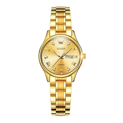 Picture of OLEVS 5563 Golden Stainless Steel Analog Watch For Women - Golden