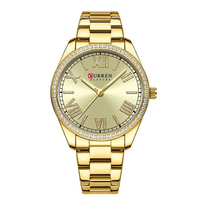 Picture of CURREN C9088 Golden Stainless Steel Analog Watch For Women - Golden