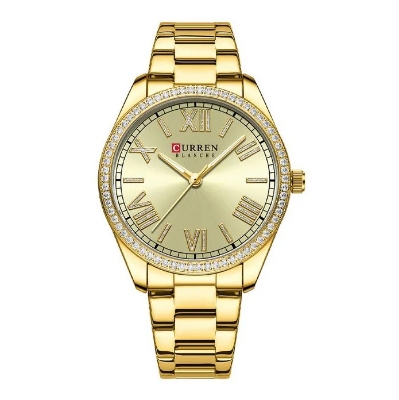 Picture of CURREN C9088 Golden Stainless Steel Analog Watch For Women - Golden