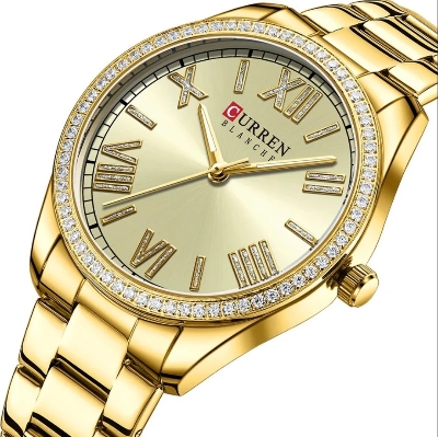 Picture of CURREN C9088 Golden Stainless Steel Analog Watch For Women - Golden