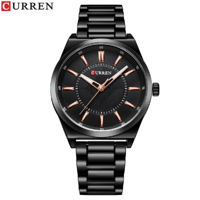 Picture of CURREN C8407M Black Stainless Steel Analog Watch For Men - Black