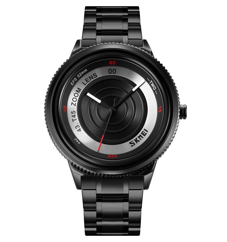 Picture of SKMEI 9267 Black Stainless Steel Analog Watch For Men - Black