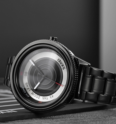 Picture of SKMEI 9267 Black Stainless Steel Analog Watch For Men - Black