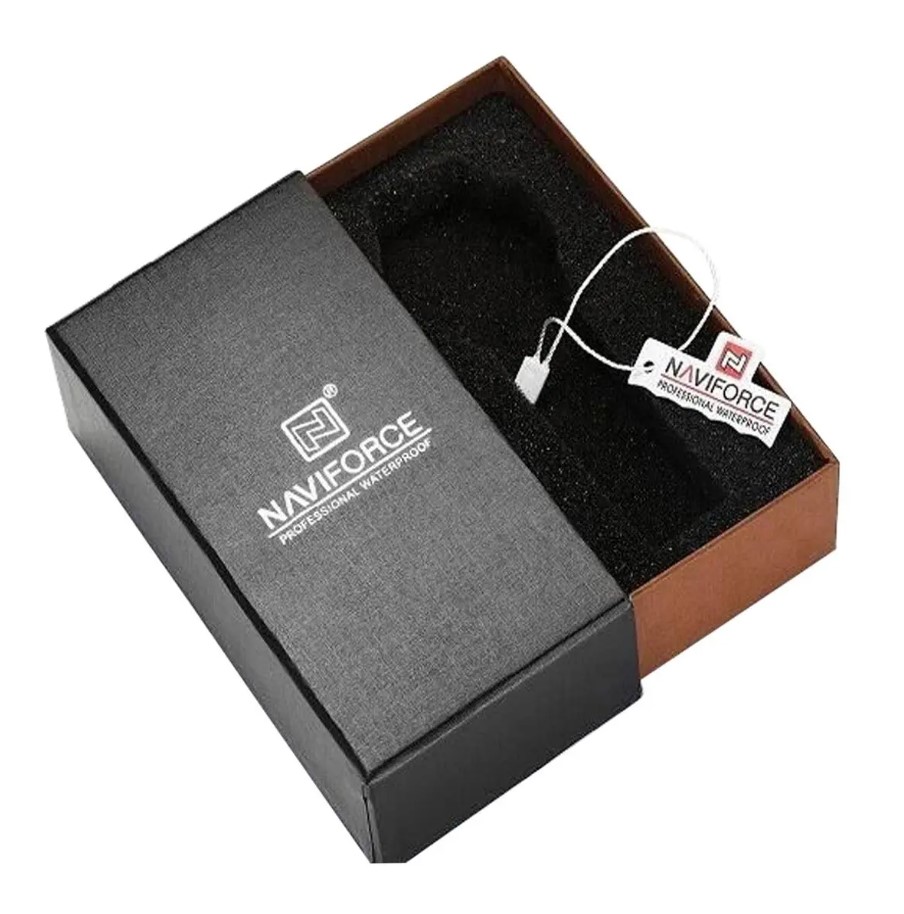 Picture of NAVIFORCE NF8030G Golden Stainless Steel Analog Watch For Men - Golden