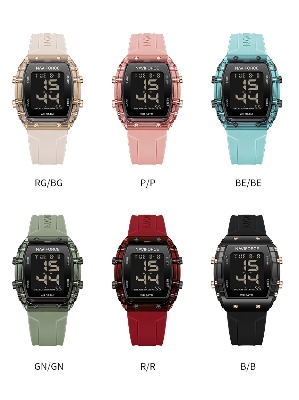 Picture of NAVIFORCE NF7102 Transparent Sports Waterproof LCD Digital Date Silicone Strap Electronic Watch For Unisex