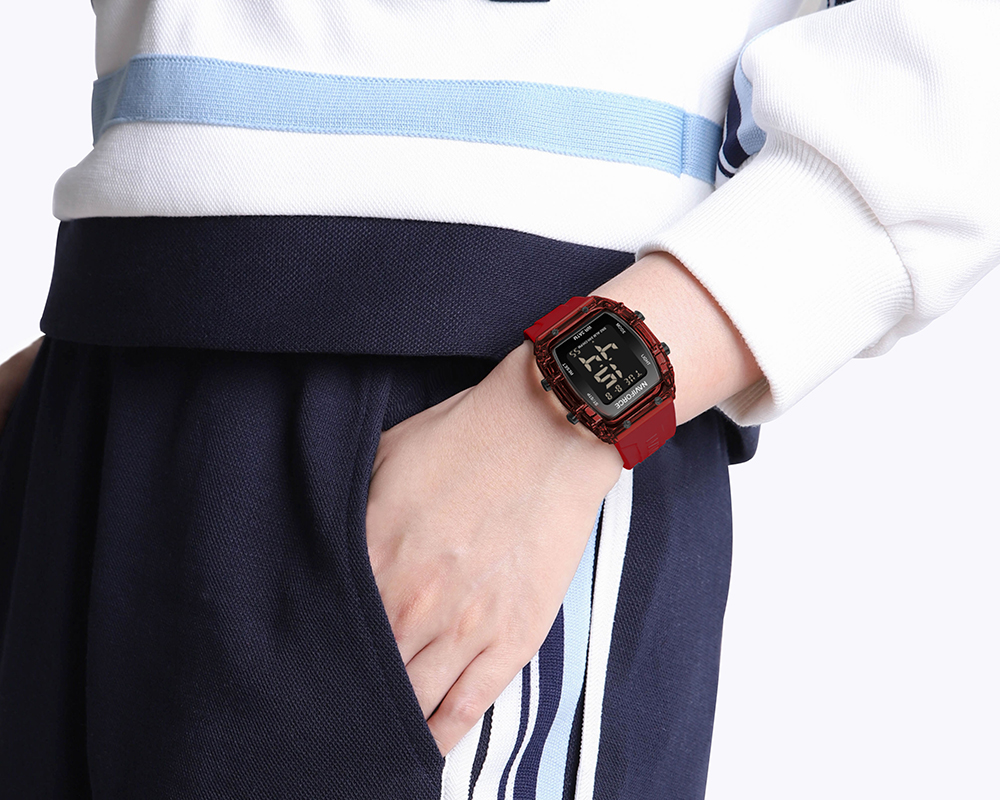Picture of NAVIFORCE NF7102 Transparent Sports Waterproof LCD Digital Date Silicone Strap Electronic Watch For Unisex