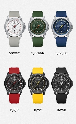 Picture of NAVIFORCE NF8031 Sport Quartz Watch For Men Silicone Strap With Date Alloy Case Wrist Watch