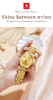 Picture of OLEVS 5520 Stainless Steel Analog Luxury Wrist Watch For Women