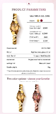 Picture of OLEVS 7007 Elegant Luxury Tungsten Steel Analoge Wrist Watch For Women