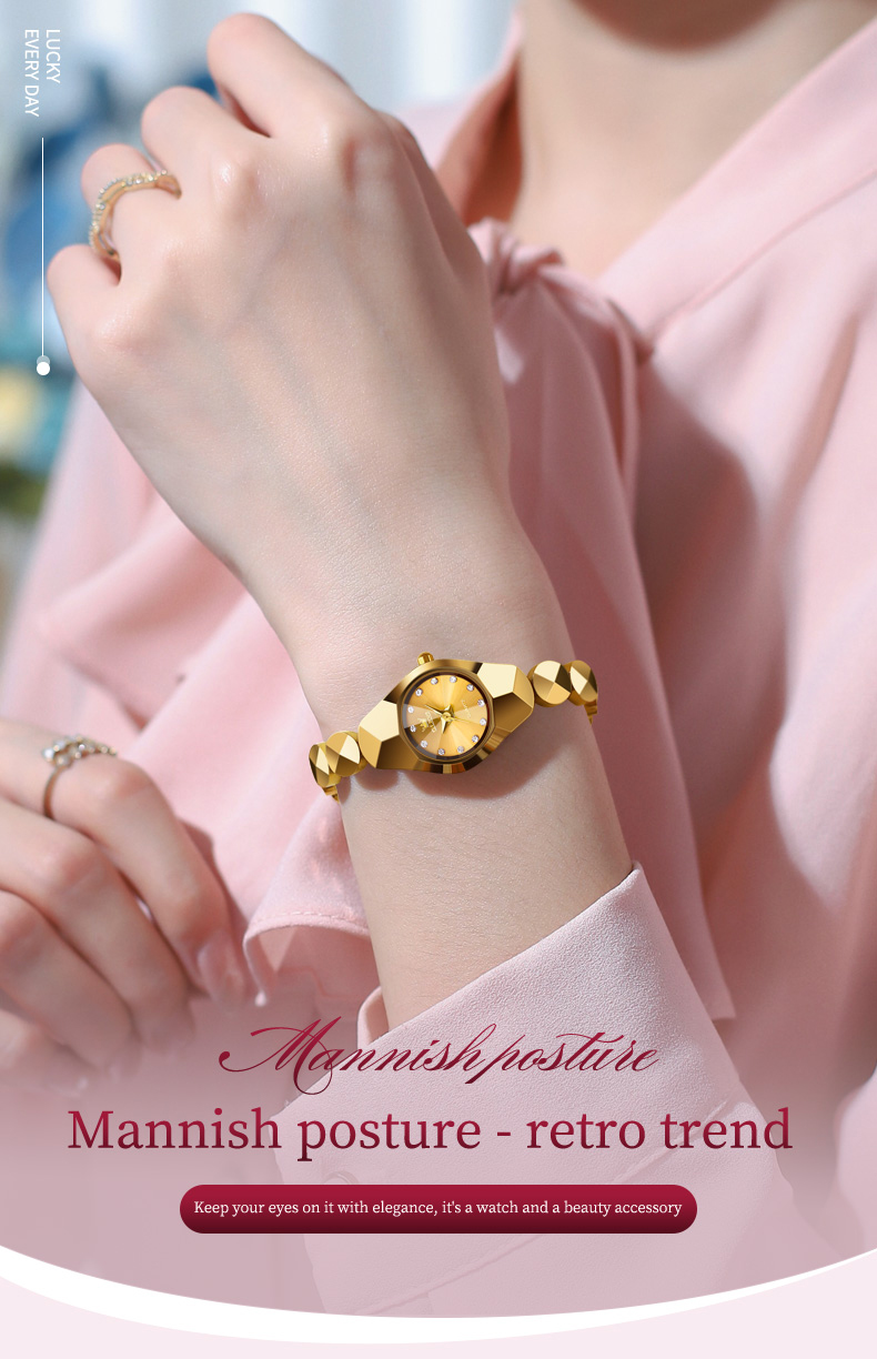 Picture of OLEVS 7007 Elegant Luxury Tungsten Steel Analoge Wrist Watch For Women