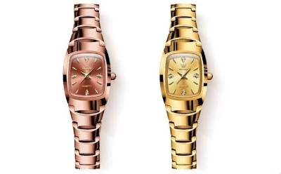 Picture of OLEVS 7006 Elegant Luxury Tungsten Steel Strap Analoge Wrist Watch For Women