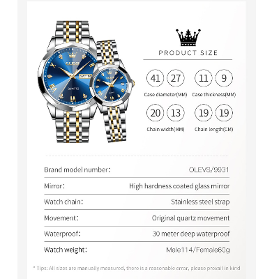 Picture of OLEVS 9931 Luxury Dimond Cut Glass Stainless Steel Analog Wrist Watch For Women