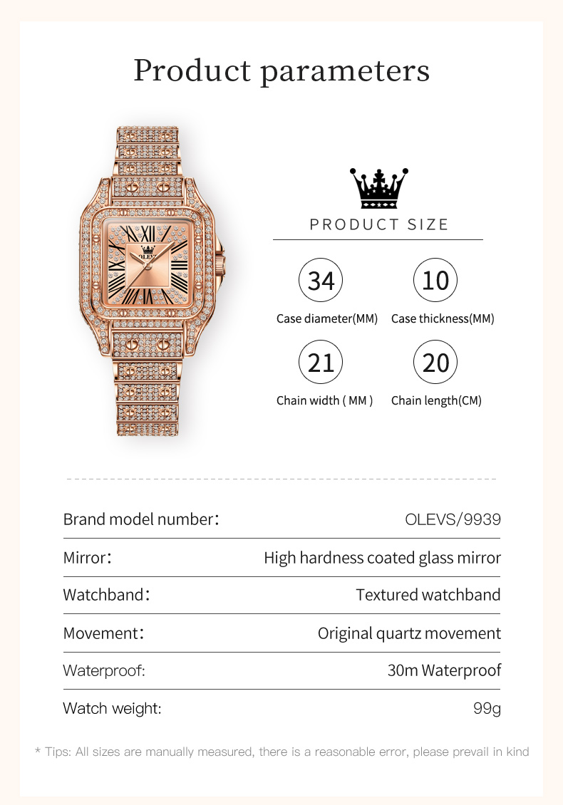 Picture of OLEVS 9939 Luxury Casual Fashion Stainless Steel Analog Wrist Watch For Women