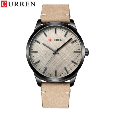 Picture of CURREN 8386 PU Leather Watch For Men - Black & Brown