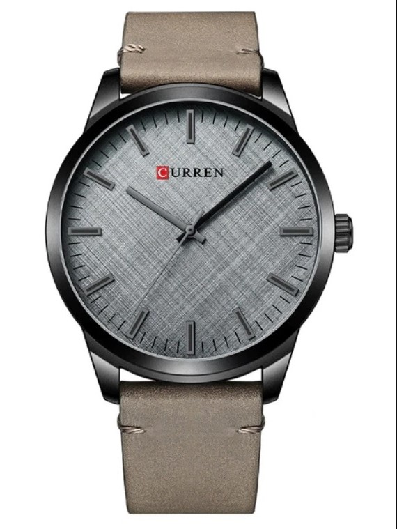Picture of CURREN 8386 PU Leather Watch For Men - Black & Ash
