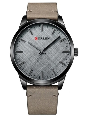 Picture of CURREN 8386 PU Leather Watch For Men - Black & Ash