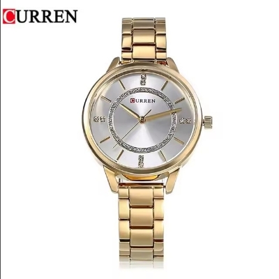 Picture of CURREN 9006 Stainless Steel Casual Watch for Women-Golden & White