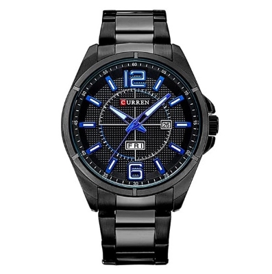 Picture of CURREN 8271 Stainless Steel Casual Watch for Men-Black & Blue
