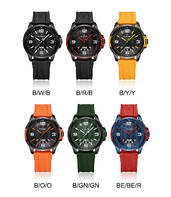 Picture of NAVIFORCE NF9215T Men’s Trendy Sports Waterproof Luminous Colorful Silicone Strap Youth Watch