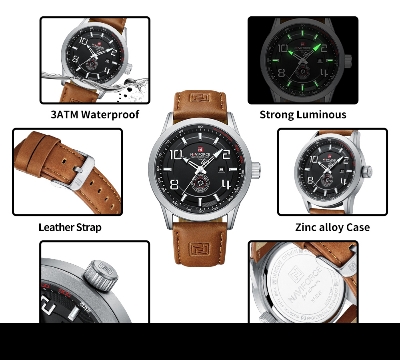 Picture of NAVIFORCE NF9229 Youth Retro Fashion Men’s Watch Trend Waterproof Sports Luminous Quartz Movement Commuter Wristwatch