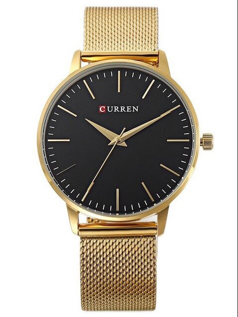 Picture of CURREN 9021 Stainless Steel Womens Watch For Women -  Golden & Black