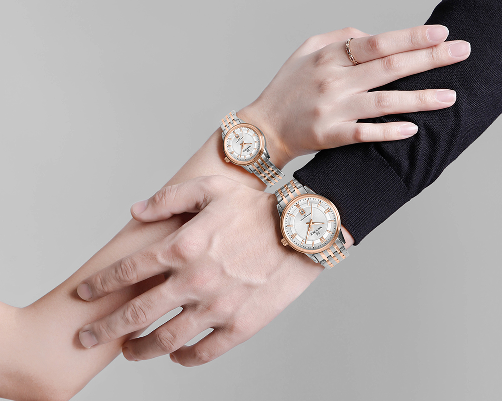 Picture of NAVIFORCE NF8040 Classic Exquisite High Quality Romantic Gift Stainless Steel Couple Watches