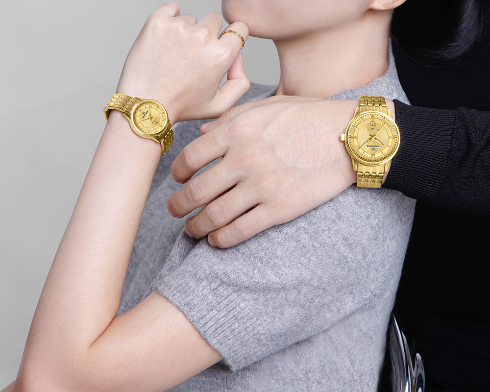 Picture of NAVIFORCE NF8040 Classic Exquisite High Quality Romantic Gift Stainless Steel Couple Watches