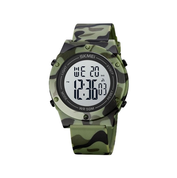 Picture of Skmei 1772 Military Outdoor Sports White Digital Waterproof Men’s Watch - Green