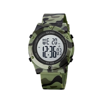 Picture of Skmei 1772 Military Outdoor Sports White Digital Waterproof Men’s Watch - Green