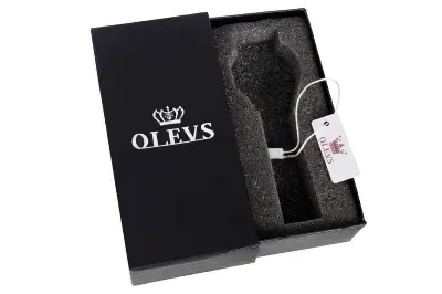Picture of Olevs 5589L  Silver Stainless Steel Ceramics Watchstrap Analoge Wrist Watch For Women - Silver