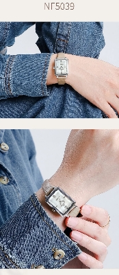 Picture of NAVIFORCE NF5039 New Elegant Wild Women's Wrist Watch Trend Casual Ladies Bracelet Shock Resistant Creative Square Case Female Watches