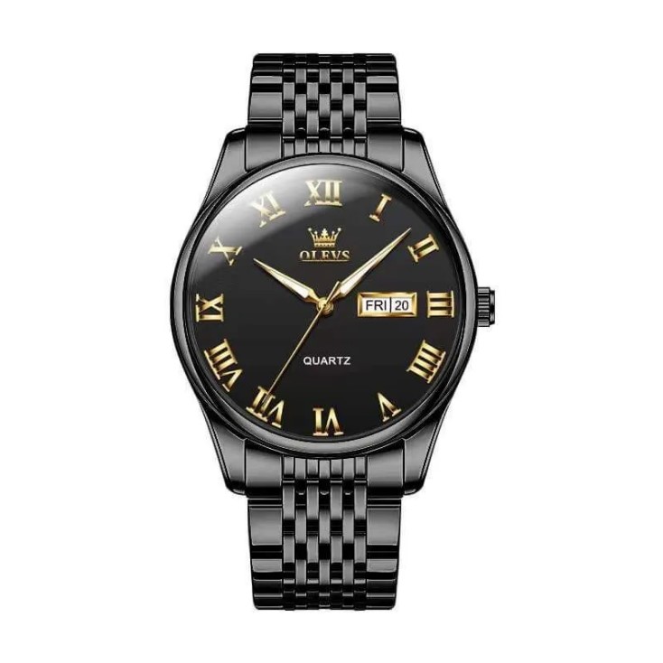 Picture of OLEVS 9979S Black Stainless Steel Analog Wrist Watch For Men - Black