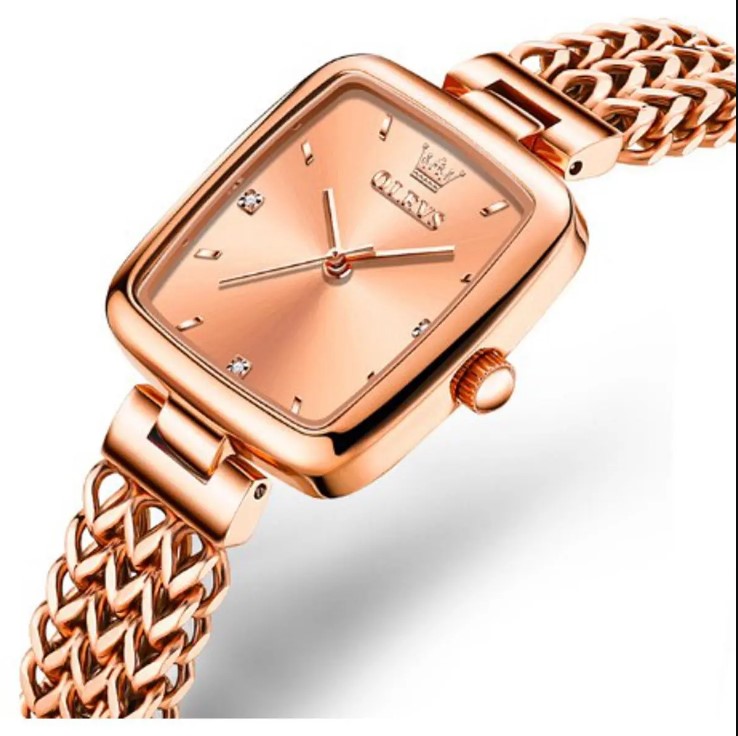 Picture of Olevs 9948L RoseGold Stainless Steel Analog Wrist Watch For Women - RoseGold