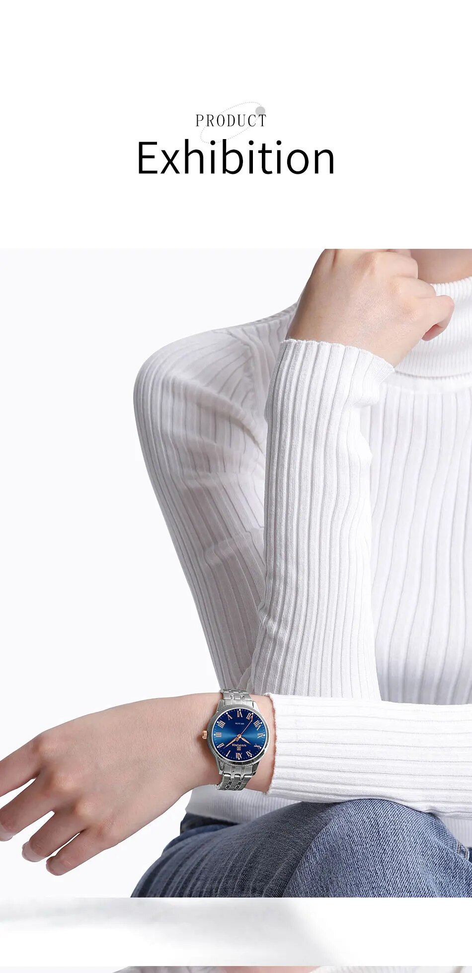 Picture of NAVIFORCE NF5032 Watches For Ladies Casual Wild Stainless Steel Band Women Bracelet 30M Water Resistant Sports Female Wrist Watch