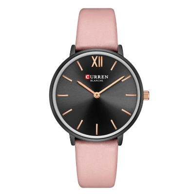 Picture of CURREN 9040F PU Leather Analog Watch for Women – Pink & Black