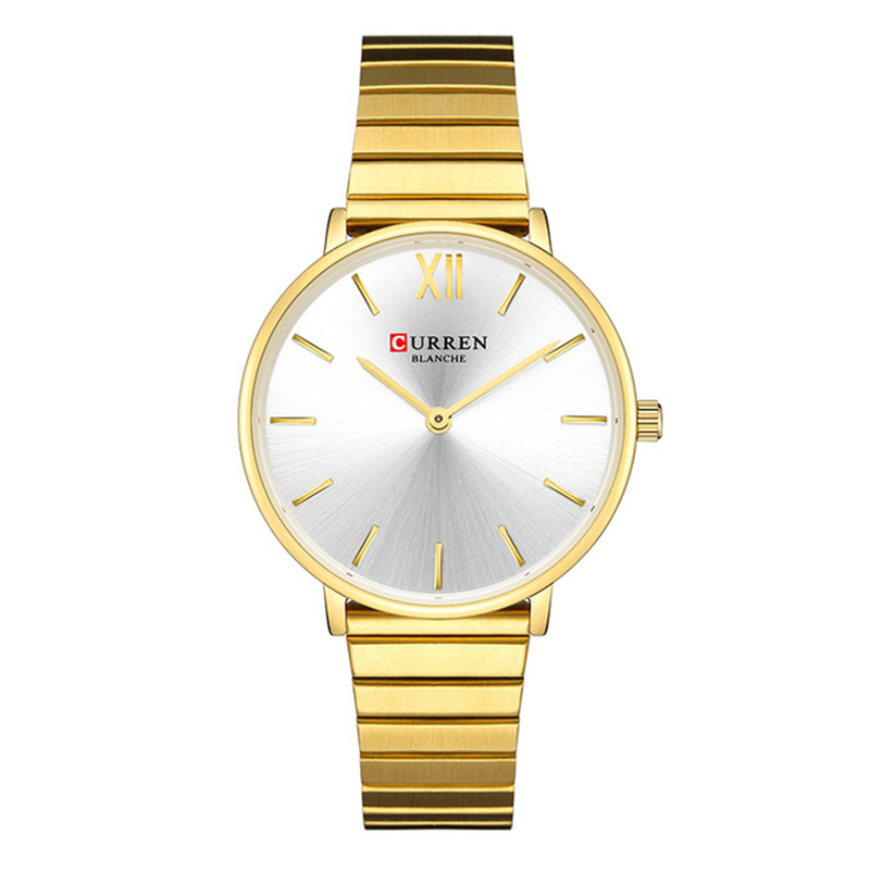 Picture of CURREN 9040F Stainless Steel Analog Watch For Women – Golden & White