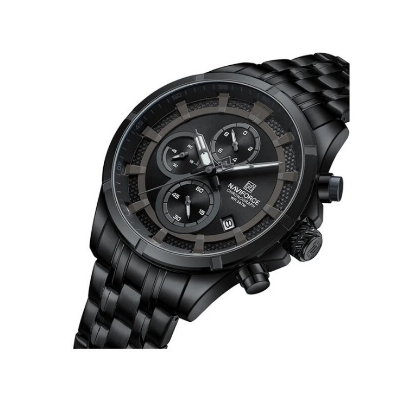 Picture of Naviforce NF8046S Stainless Steel Chronograph Watch For Men’s - Black & Grey