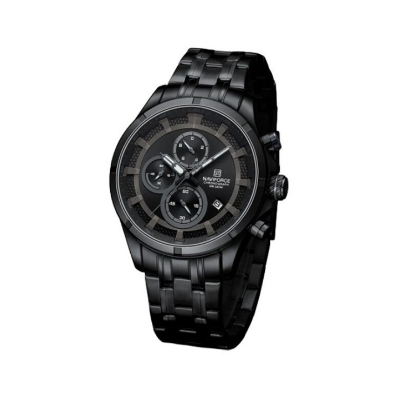 Picture of Naviforce NF8046S Stainless Steel Chronograph Watch For Men’s - Black & Grey