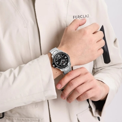 Picture of Naviforce NF9215S Stainless Steel Analog Calender Watch For Men’s -Silver & Black